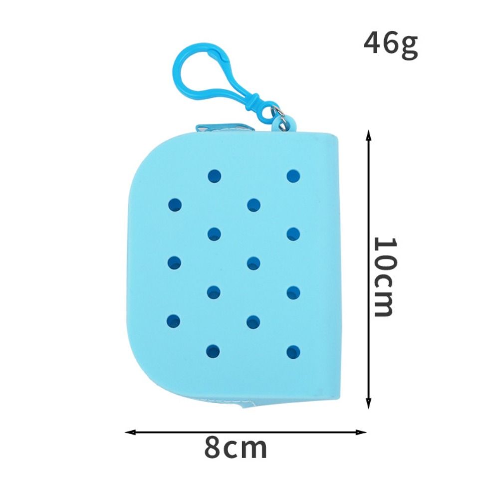 New Holes Coin Purse Mini Silicone Money Bag Zipper Card Holder