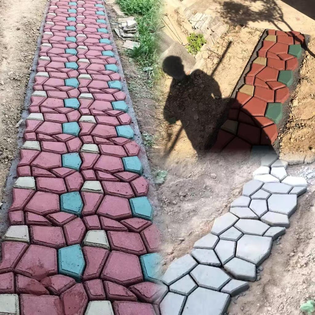 Reusable DIY Garden Stepping Stone Mold for Landscaping