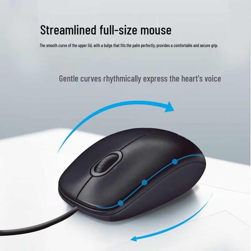 Logitech M90/M91P Wired Symmetrical Mouse
