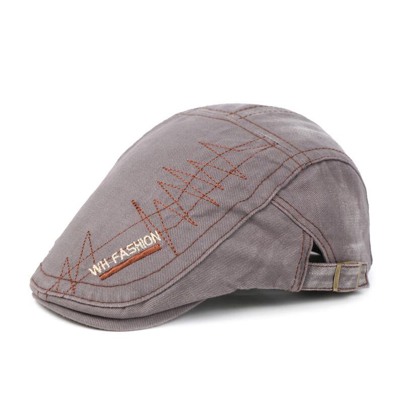 ZHENYUEQI Men s Cotton Retro Flat Cap