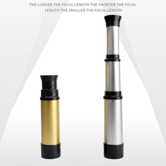 Retractable Kids Telescope Clear 35MM Objective Lens Portable Outdoor Hiking Bird Watching Concert Pirate Monocular Telescope Toy Boys Girls Gift