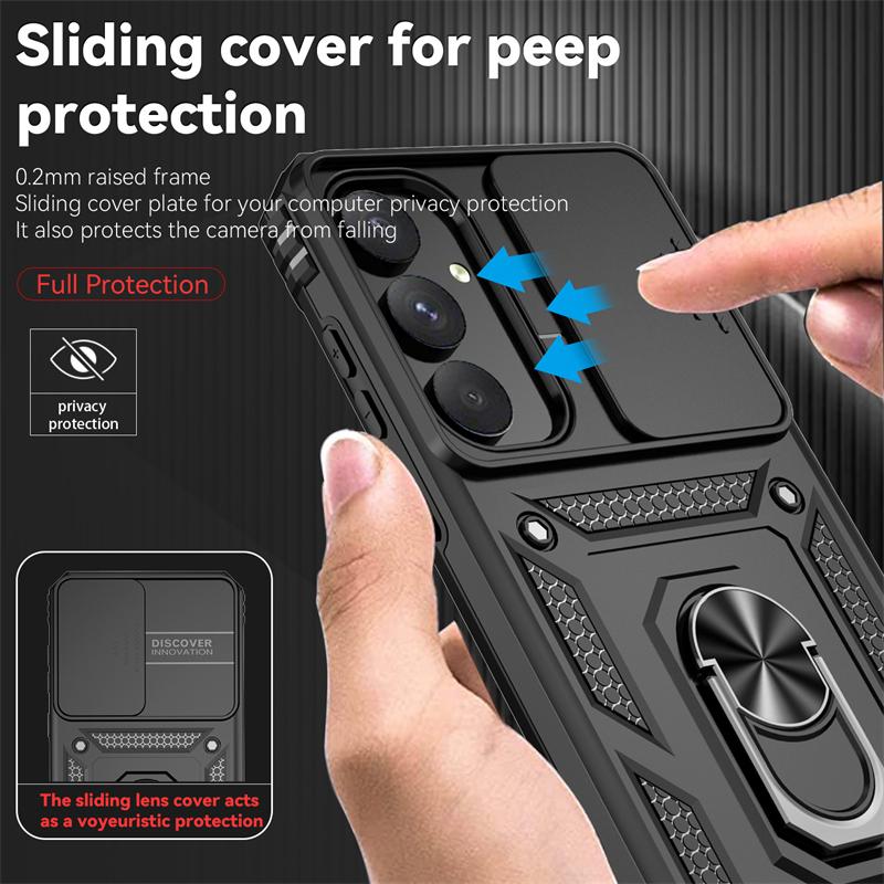 Full Cover For Samsung Galaxy Quantum 5 Case Samsung Quantum 5 Push Window Magnetic Phone Holder Case For Samsung Quantum 5 Case