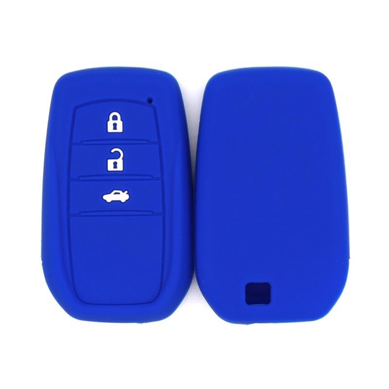 

Drop-proof key cover suitable for Toyota Camry, Crown, Land Cruiser, Fortuna, Highlander, Prado, and Corolla car key bags темно-синього кольору