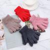 Years Old Boys Girls Baby Soft Warm Lovely Full Fingers Coral Plush Mittens Candy Color Kids Gloves