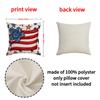 4pcs/Set Independence Day Pillow Cover Public Holidays Decorative Couch Pillow Five-Pointed Star Printed Pillows Without Pillow Core