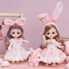 1 peça boneca princesa com roupas e sapatos articulados móveis presente para meninas e crianças