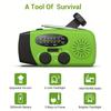 Portable Emergency Hand Radio with LED Flashlight and AM/FM Radio USB Rechargeable, Solar Powered, Camping, Hiking, Outdoor Adventure