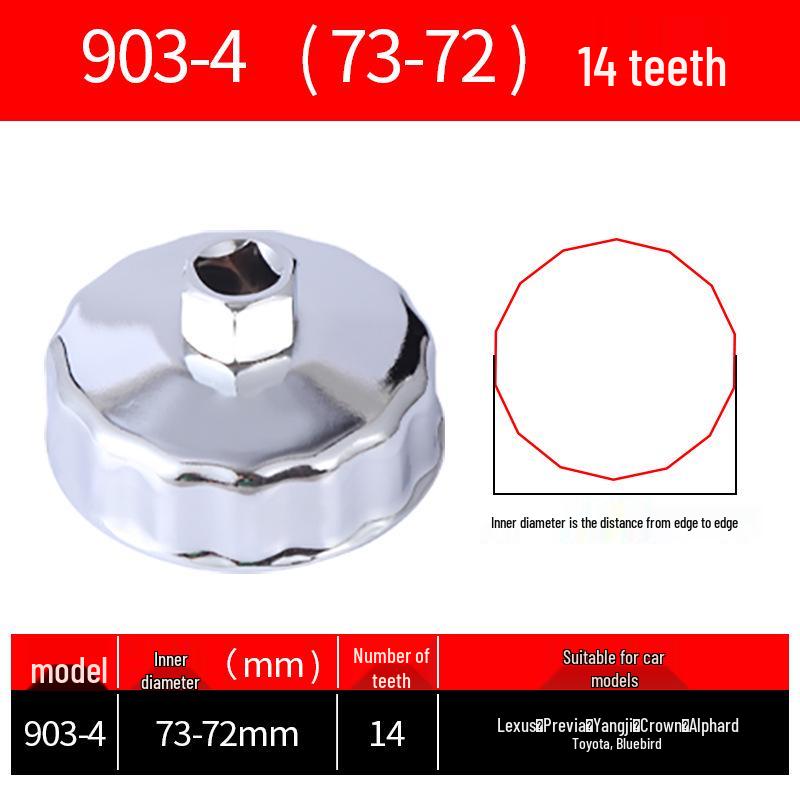 Cap-Style Oil Filter Wrench Tool for Easy Installation and Removal