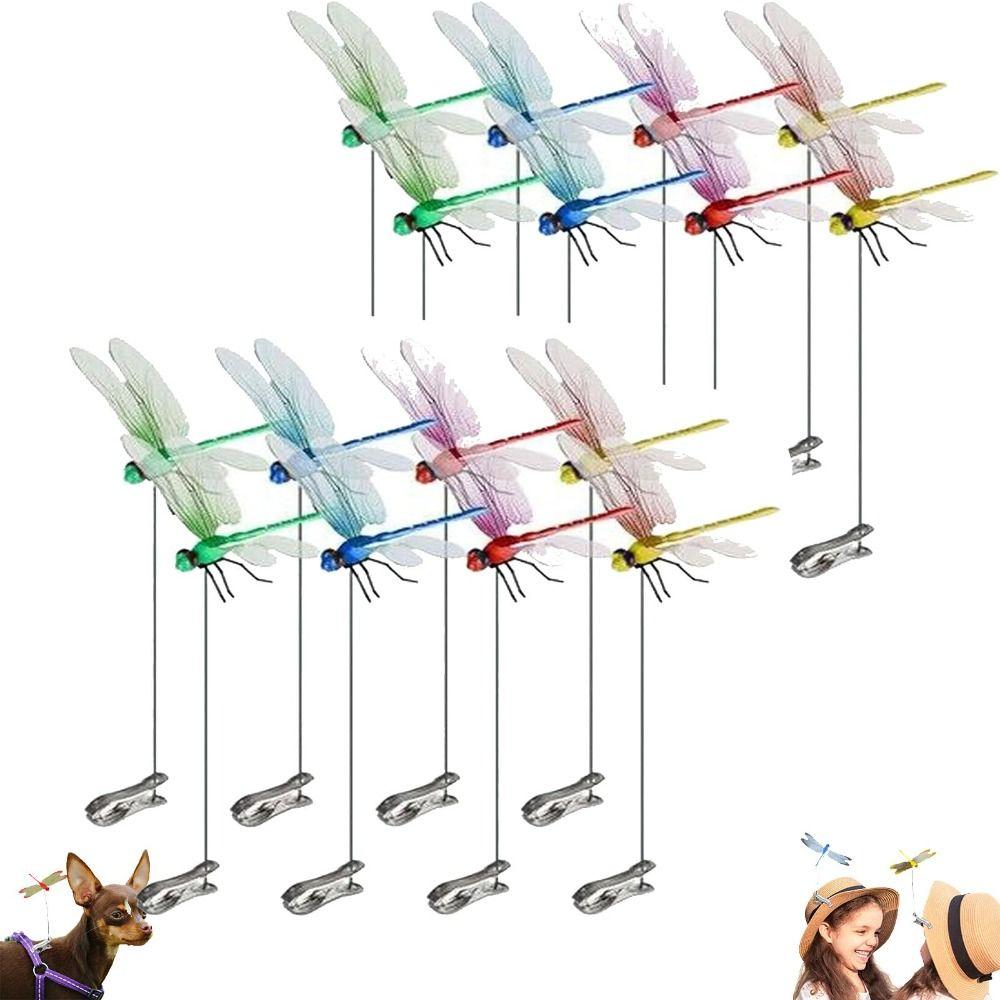 

DIY Dragonfly Clips Insect Repellent Rod Insect Repellent 3D Artificial Dragonfly