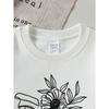 European Sizes Kids' Crewneck Sweatshirt Floral Face Outline Art Design Print , Sportswear And Casual Wear, Soft And Comfortable, Children's Clothing