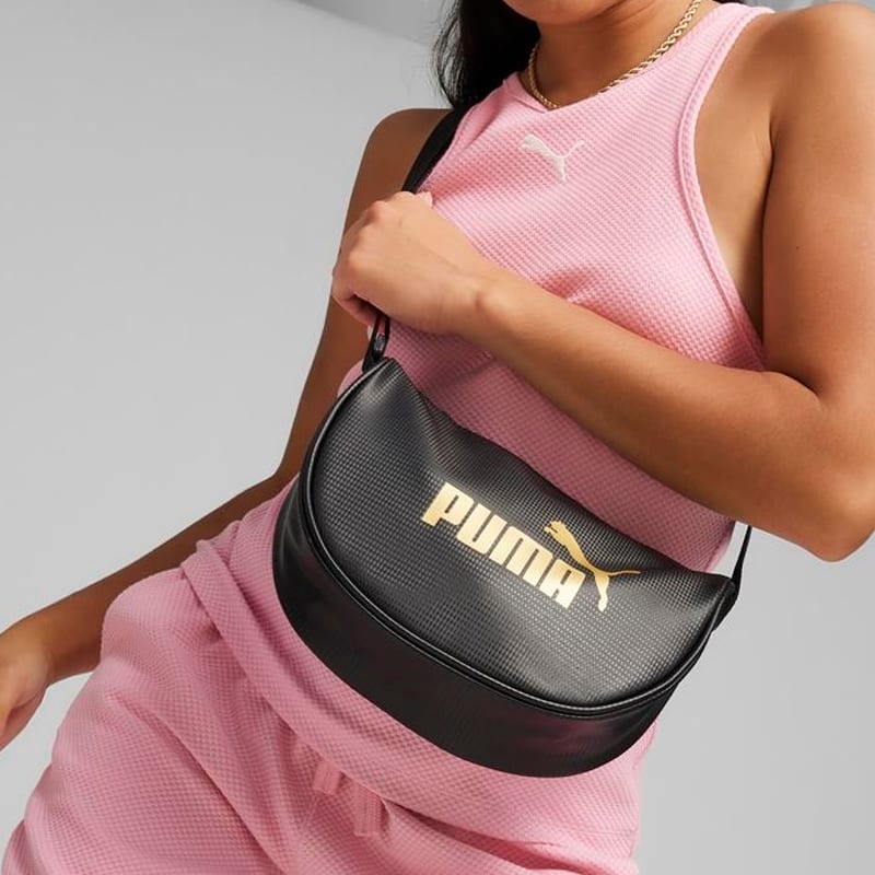 Puma Polyester Shoulder Bag, Crossbody Bag Regular Women's Black 090282-01