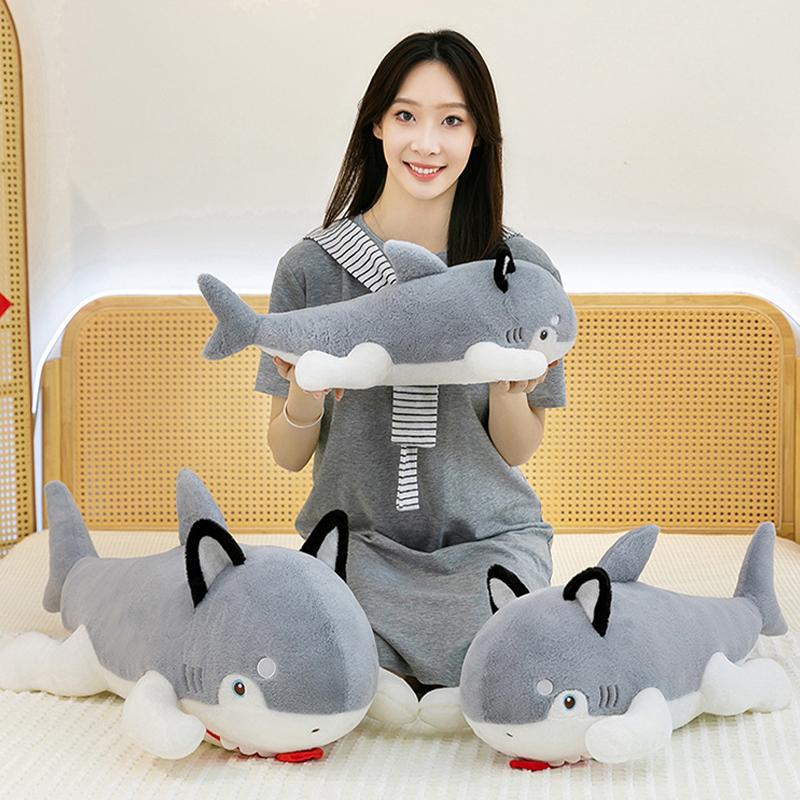 Soft Toy Shark Throw Pillow, Cute Doll Figurine, Children's Sleeping Pillow, Sofa Pillow, Birthday Gift, Decoration Item
