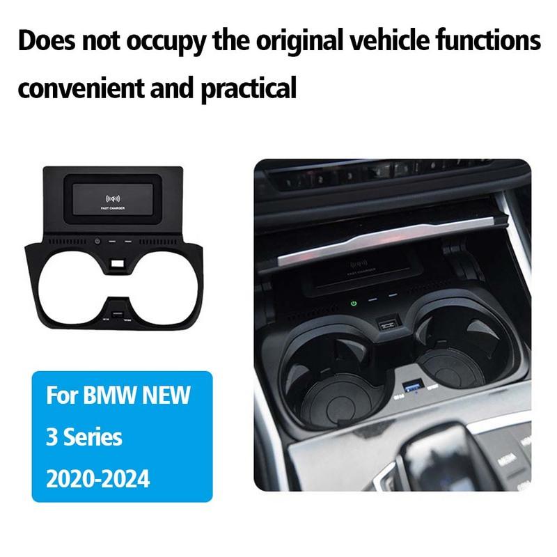 Upgrade Car Wireless Charger For BMW 3 4 G20 G21 G22 G28 Series - 15W Cars Accessories Mobile Phone Charger