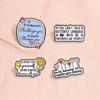 Motivational Quotes Enamel Pins Stay Positive Don't Be a Drag Just Be a Queen Take It Easy Brooches Lapel Badge Jewelry Gifts