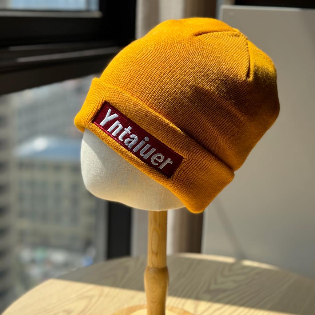 Letter Embroidered Knitted Woolen Hat for Men and Women Autumn and Winter Street Trendy Versatile Face Showing Small Pullover Cold Hat