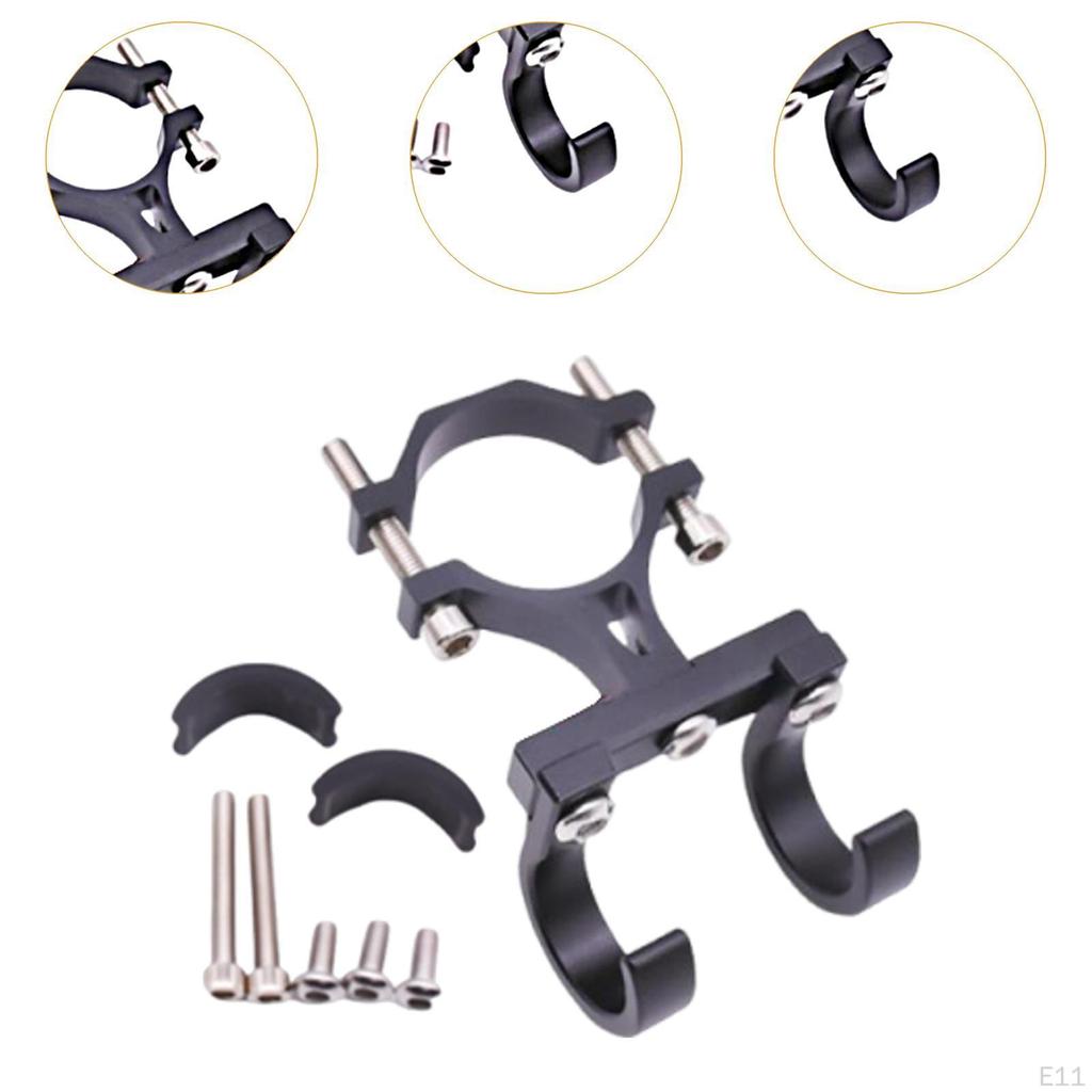 Bike Motorcycle Bag Hanger with Double Hooks Adjustable Sturdy Compact for 18-35mm Handlebar