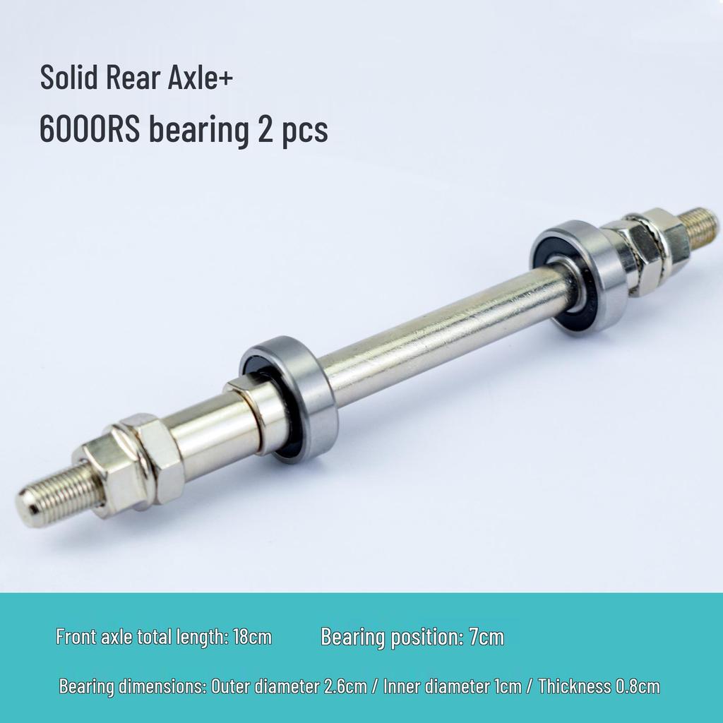 Mountain Bike Ball Bearing Conversion Kit for Front and Rear Axles (6000RS, 6200RS)