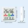 Digital hygrometer Digital hygrometer, Inomhustemperatur, Fuktighetsmätare, Sensor, Hygrometer, Väderstation, Stor LCD-skärm