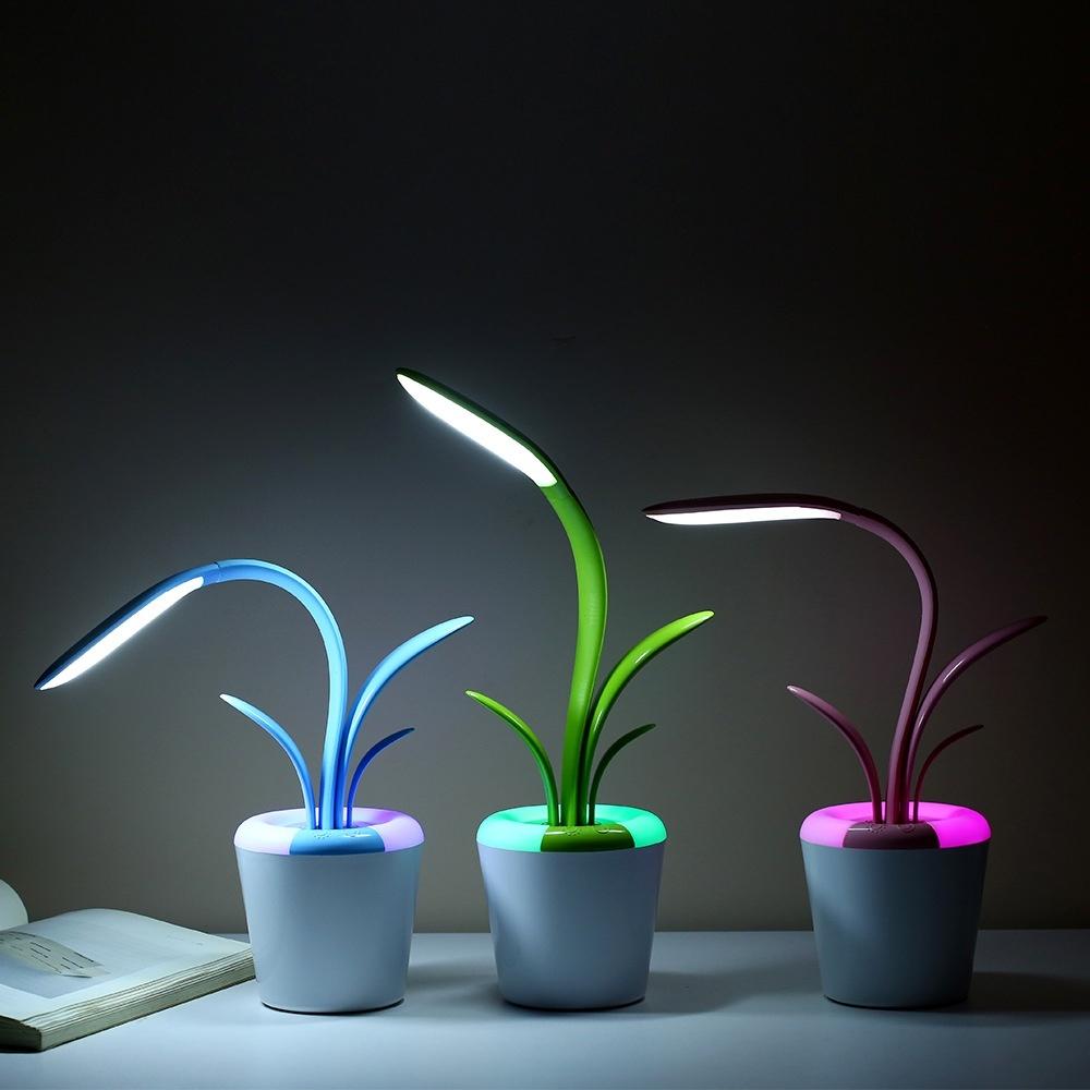 Creative Led Romantic Colourful Student Desktop Study Eye USB Desk Lamp Touch Control Climax Atmosphere Desk Lamp