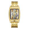 Men's Fashion Tourbillon Genuine Leather Motorcycle Watch - Waterproof & Luminous