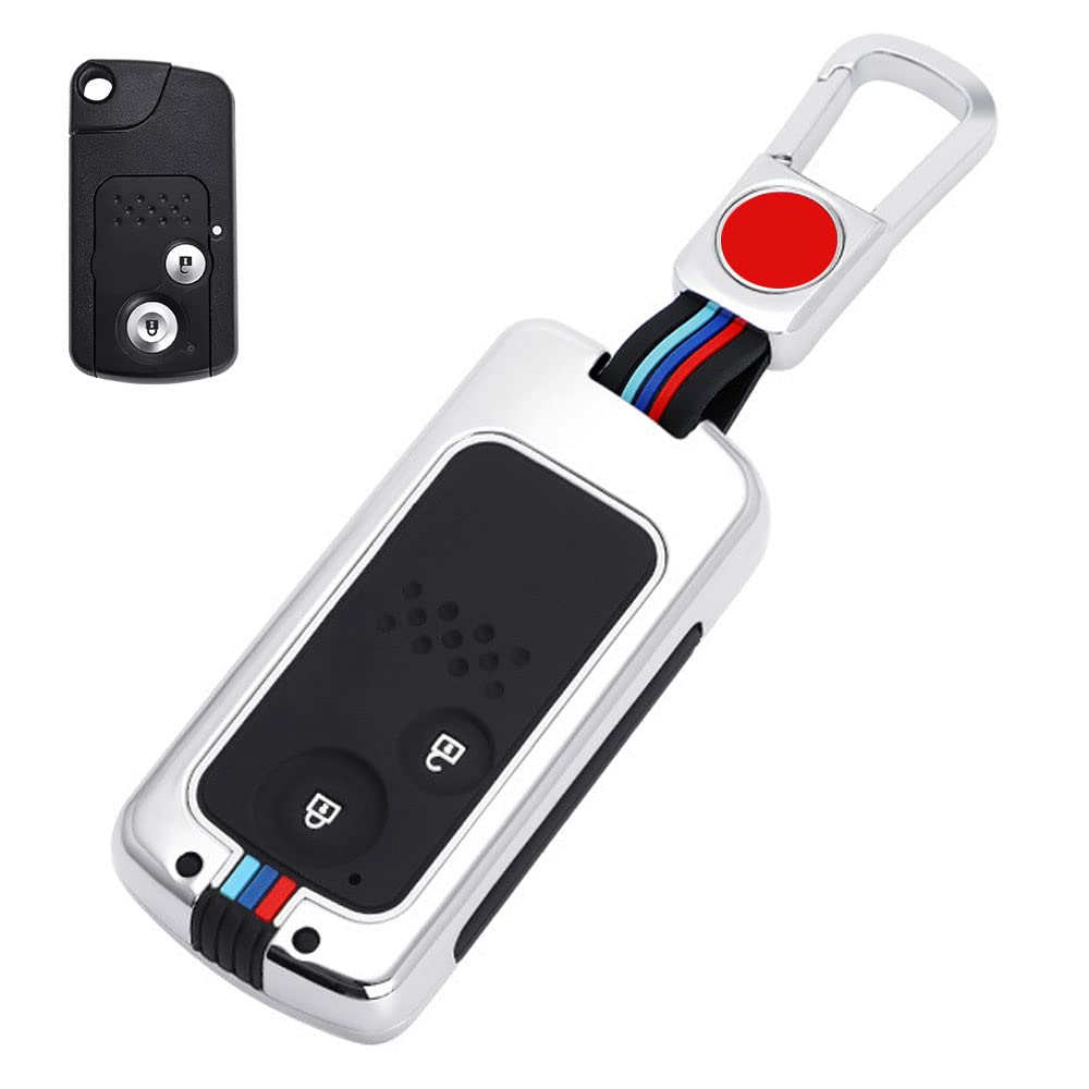 

Чехол для ключа для смарт-ключа Honda Чехол для ключа 2 кнопки Сплав цинка Силикон Эксклюзивный дизайн Honda для HONDA Stepwagon Accord Elysion Insight Держатель для ключей