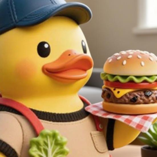 BBQ Duck Figurine Collectible Tabletop Duck Decoration Resin Duck Statue for Shelf Cabinet Bathroom Decor Ducks Enthusiasts Gift