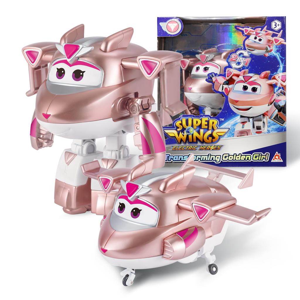 Super Wings S8 NOU Dizzy 5 Inch Transformabil Transformare de la Avion la Robot în 10 Pași Figurine de Acțiune cu Deformare Jucării pentru Copii