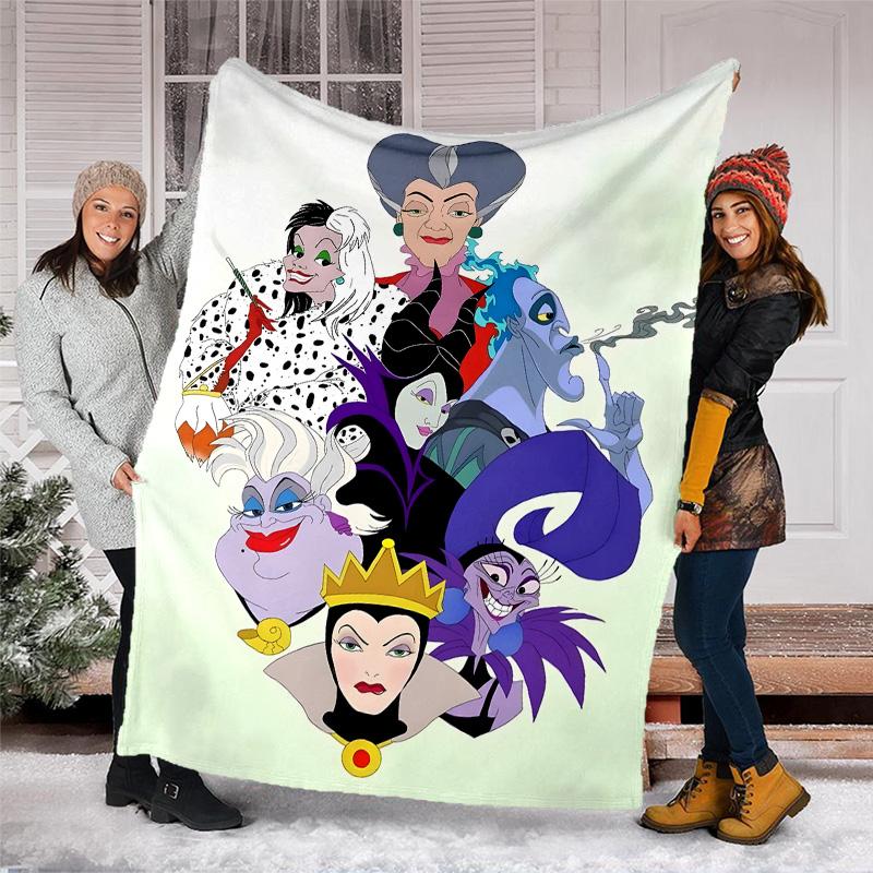 1pc Villains1 Theme Blanket - Digital Print, Polyester, Cozy for All Seasons, Perfect for Outdoor, and Travel