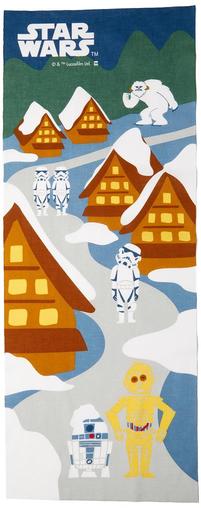 Marushin Tenugui Hand Star Wars Snow Made in 34 x 90 cm (Japanese Towel), Town, Japan, 2535031800,