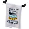 BDPWSS Grab Your Balls It's Canning Season Kitchen Towel - Funny Mom Gift from Daughter Son - Canner Gift With Canning Recipes (Canning Season TW)