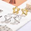 High-End Rhinestone Star Stud Earrings for Women - Trendy, Versatile, Everyday Summer Fashion