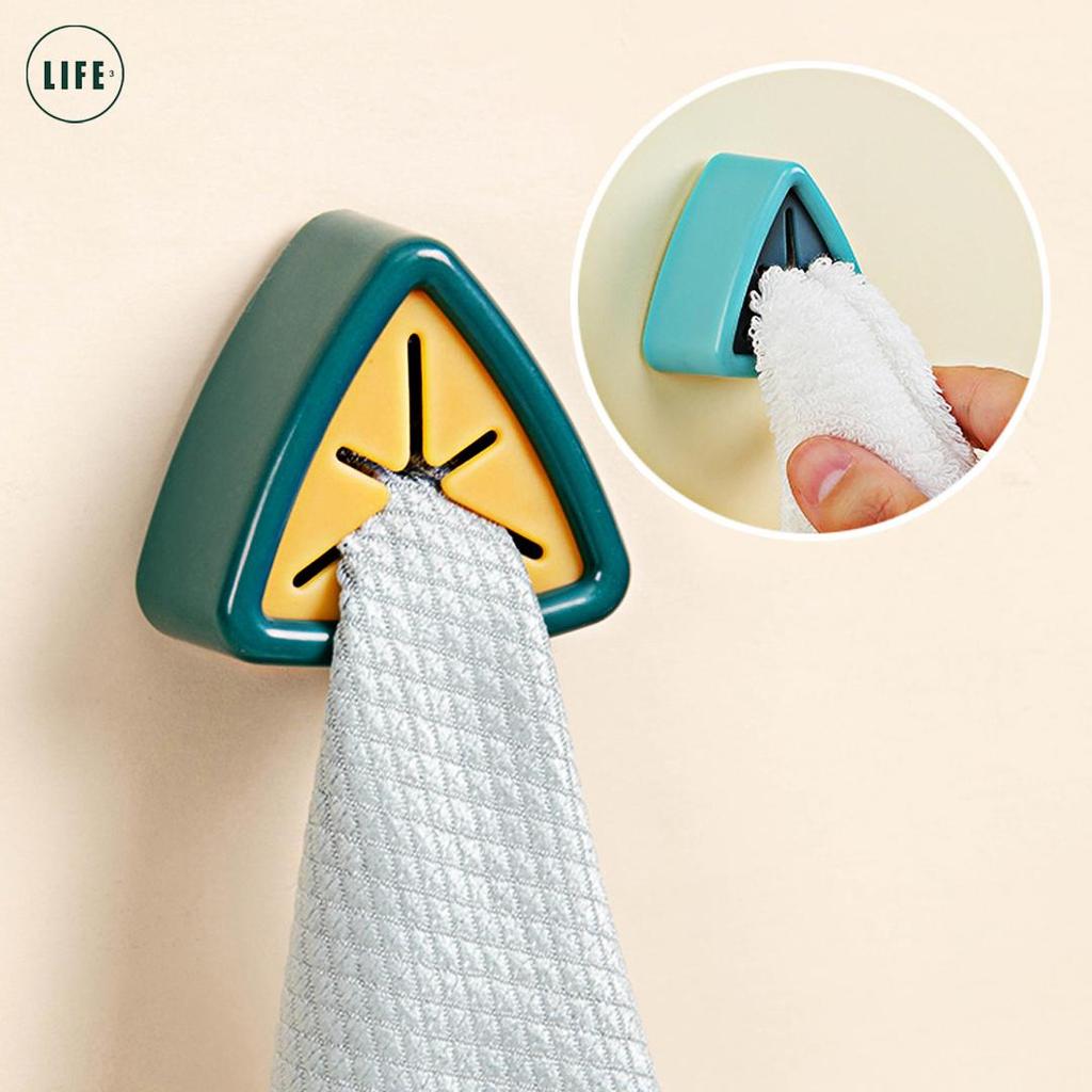 Xiaomi 3life Towel Plug Holder Punch Free Silica Gel Bathroom Organizer Rack Towels Storage Wash Cloth Clip Bathroom Kitchen Accessories Tool