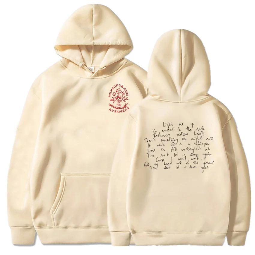 

Mumford Sons RUSHMERE Альбом Толстовка с капюшоном с длинным рукавом Унисекс Moletom Мужская толстовка с капюшоном с графикой XL