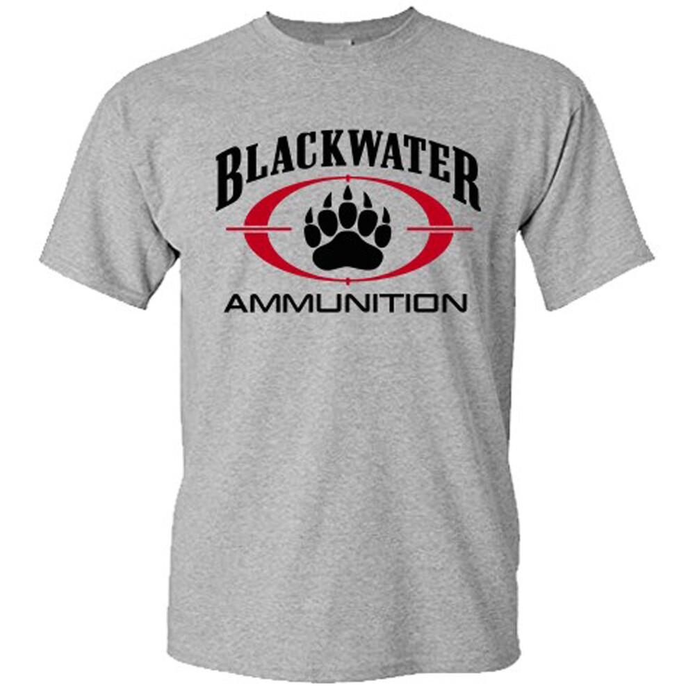 

Blackwater Ammunition Academy Guns Firearms Men s Gray S-5XL Unisex T-Shirt XXL