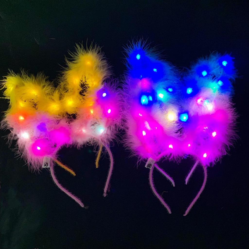 Luminous Feather Rabbit Ears Headband - Graduation Gift