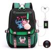 Surrounding Anime Korean Edition School Bag Campus Male And Female Students Multifunctional Usb Backpack