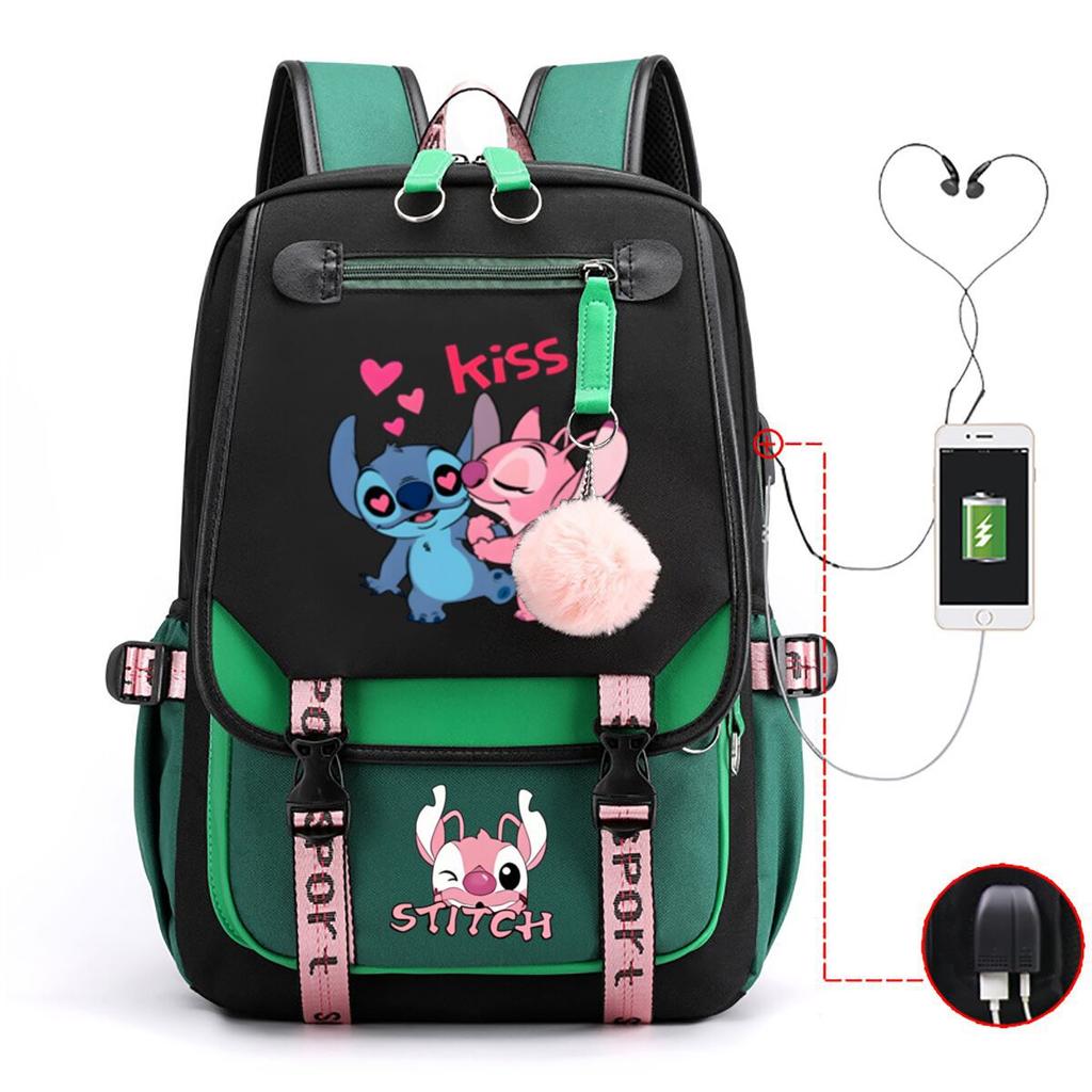 Surrounding Anime Korean Edition School Bag Campus Male And Female Students Multifunctional Usb Backpack