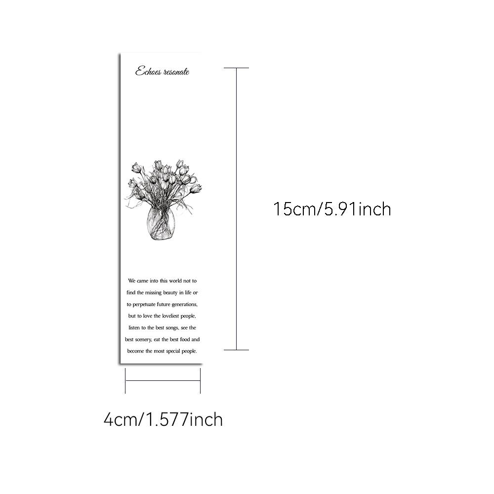 30PCS Echo resonance Bookmarks Self Improvement Personalized Aesthetic Living DIY  Promotional Luggage Skateboard Bookmark