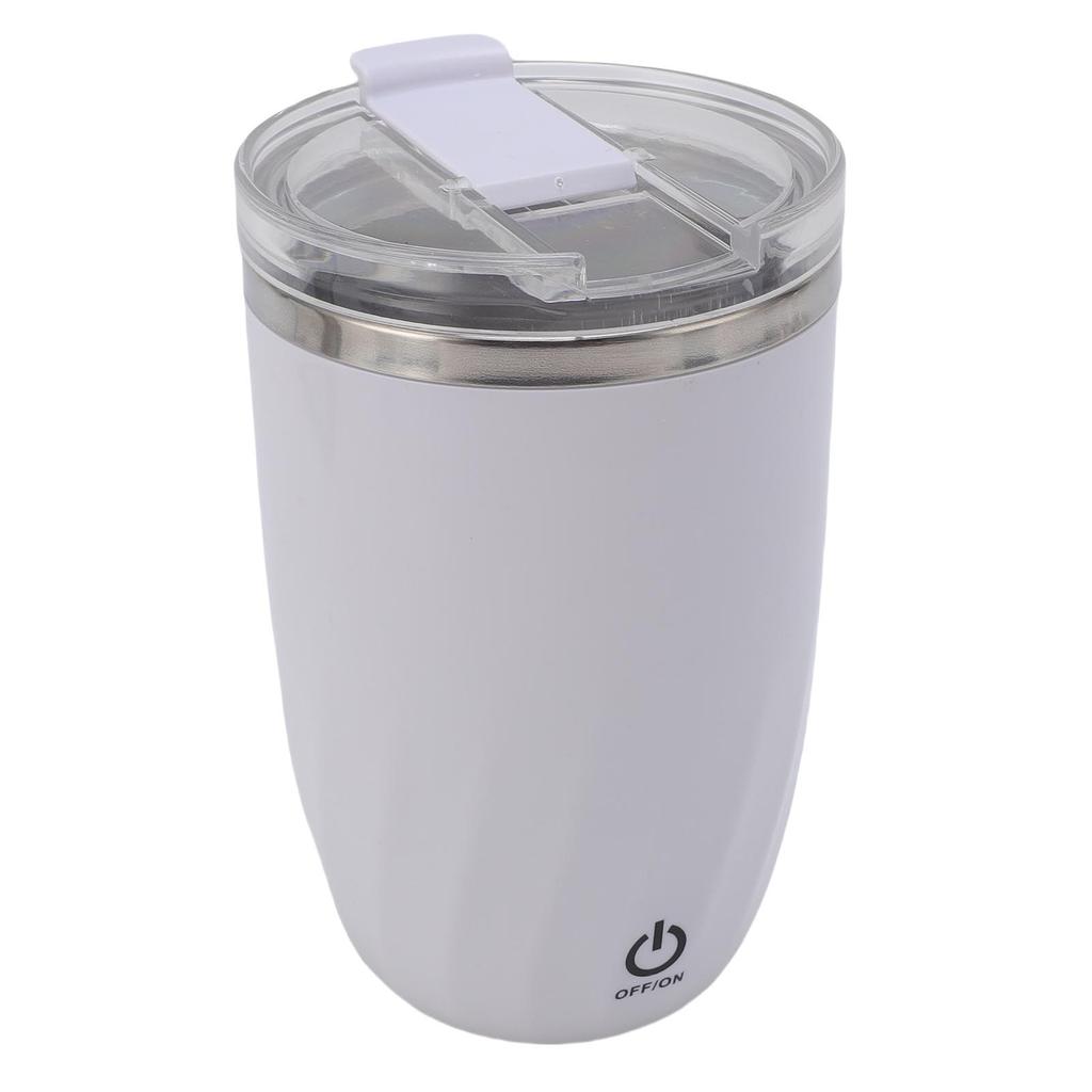 380ML Automatic Stirring Coffee Mug 304 Stainless Steel Auto Magnetic Coffee Cup Electric Mixing Mug for Home Office Gym