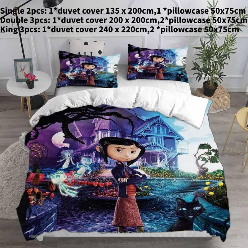 Luxurious 3d Bed Sheet Set With Vibrant Digital Print Soft Polyester Fabric For Queen Size Beds