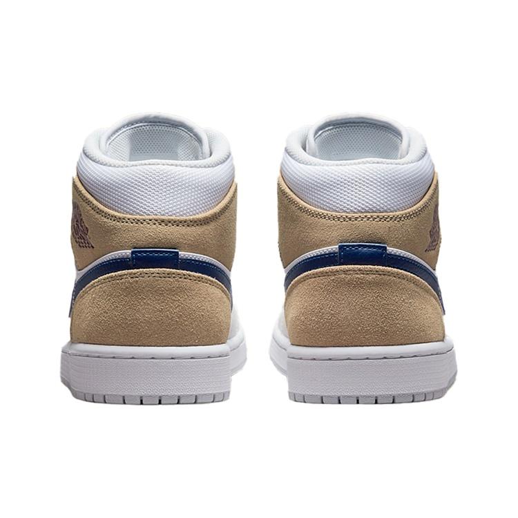 Air Jordan 1 Mid 'White Khaki Blue Void' Uomo DO6726-100
