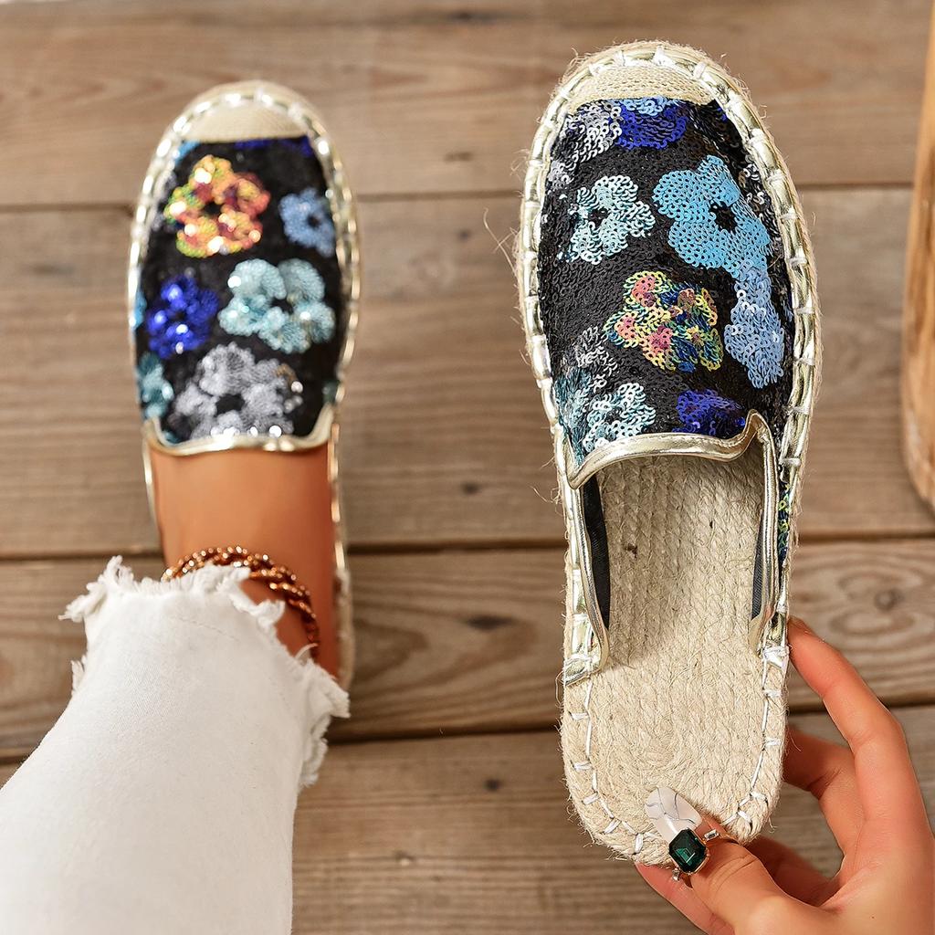 Fashion Women Flats Casual Slippers Fashion Weave Shoes Breathable Slippers Designer Platform Shoes 2025 Autumn New Shoes for Women