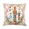 Christmas Pillowcase Decorative Linen Printed Porch Courtyard Sofa Home Decoration Pillowcase