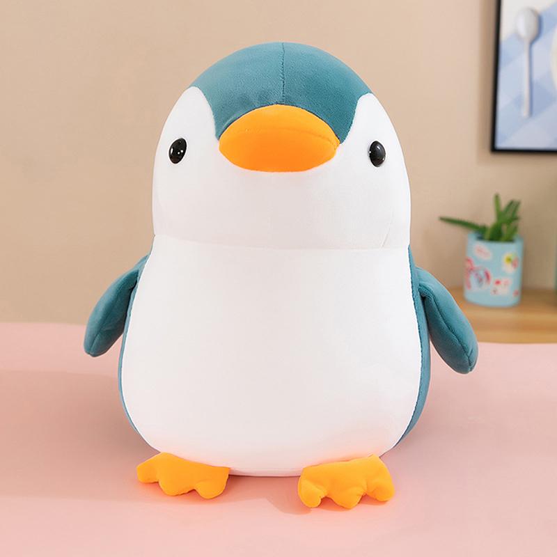 1 Piece 25/35/45Cm Cartoon Colorful  Penguin Plush Doll Pillow Blue Black Pink Animal Toy Home Decoration Gift For Boys Girls