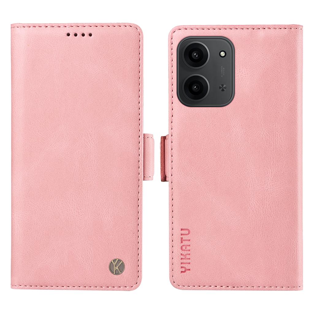For Xiaomi Redmi 15C 4G (173mm) Leather Case YIKATU YK-005 Skin-touch Feeling Wallet Phone Cover