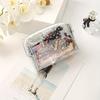 PVC Trendy Star Series Storage Cosmetic Transparent  Fashion Square Travel Makeup Bag
