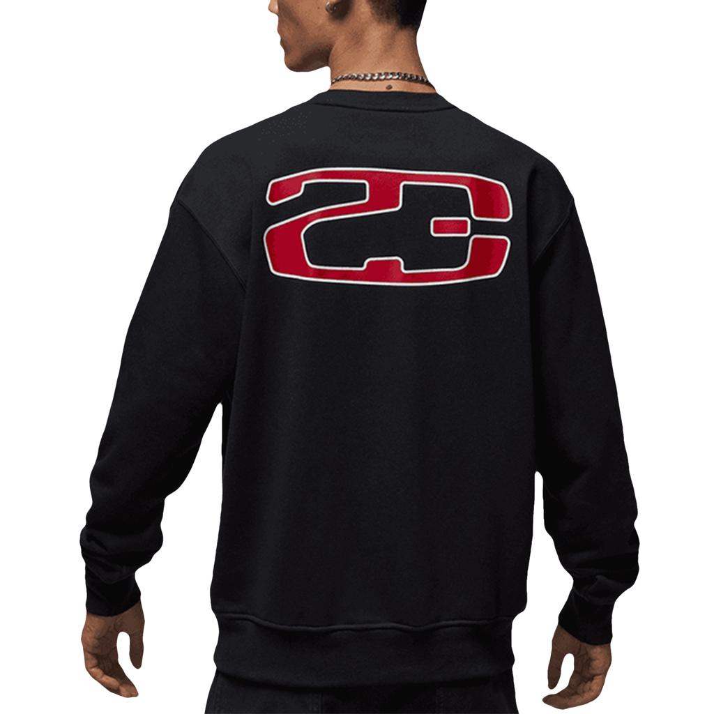 Jordan Sweatshirts Men's Black Crew Neck Moderate IO7830-010