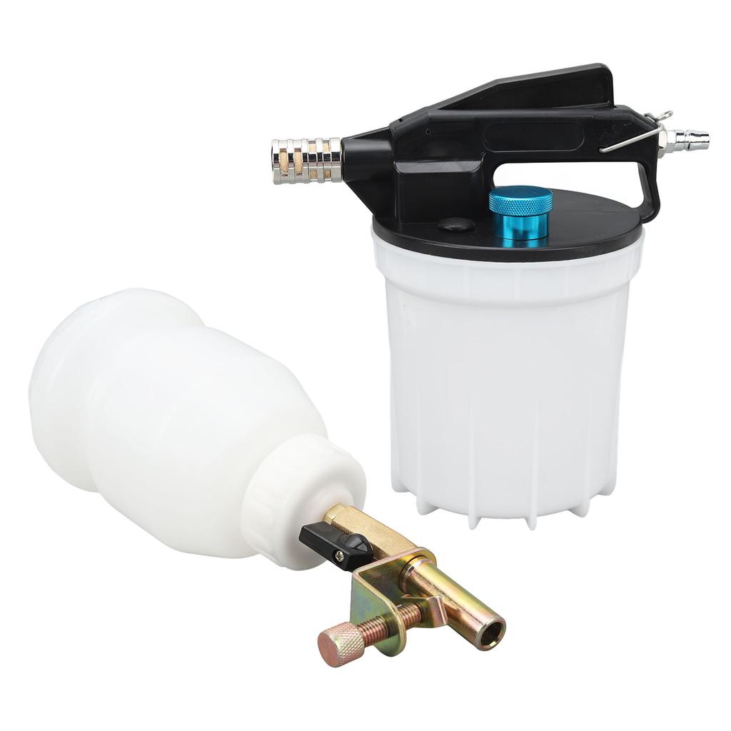 1 Set 2L Air Brake Bleeder Kit with 2L Vacuum Brake Extractor 1L Refill Bottle 2.75 to 11.6 Bar Brake Fluid Exchange Tool