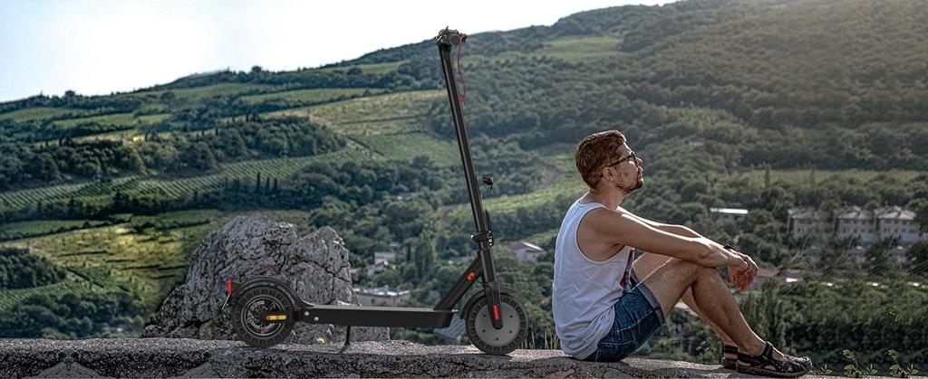 Electric scooter, foldable, street legal, 10-inch wheels, top speed 20 km/h, 36V 10AH, ABE certified, max range 40 km, max load 120 kg