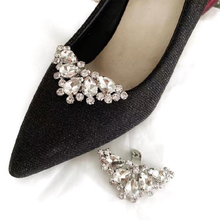 Shoe Clips Charms for Women Detachable Rhinestones Crystal Shoe Buckles Bridal Wedding Prom Party High Heel Decoration